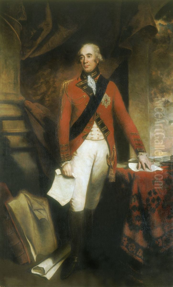 Francis Rawdon-Hastings (1754-1826), 2nd Earl of Moira and 1st Marquess of Hastings Oil Painting by John Hoppner