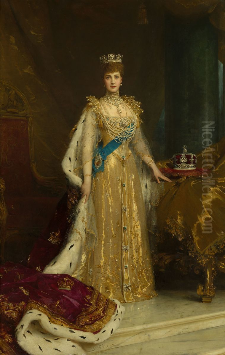 Queen Alexandra (1844-1925) Oil Painting by Luke Fildes