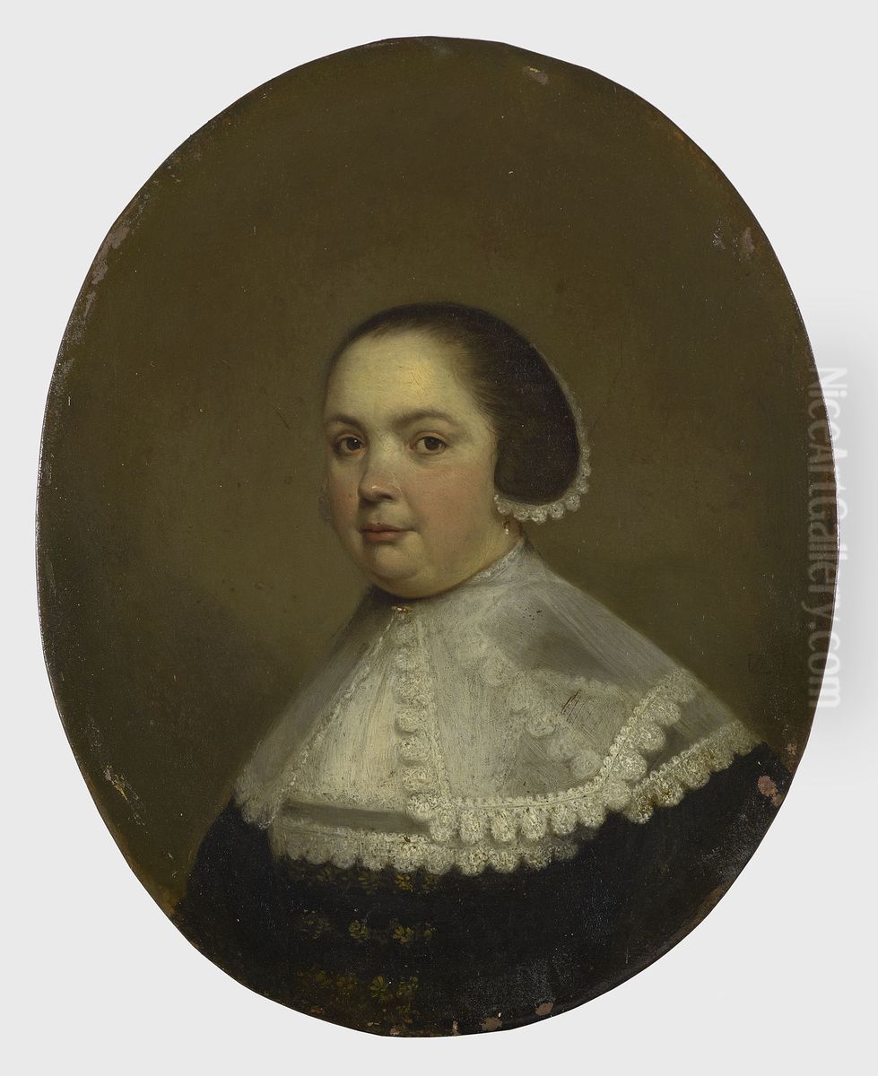 Portrait of a Woman Oil Painting by Dirck Van Der Lisse