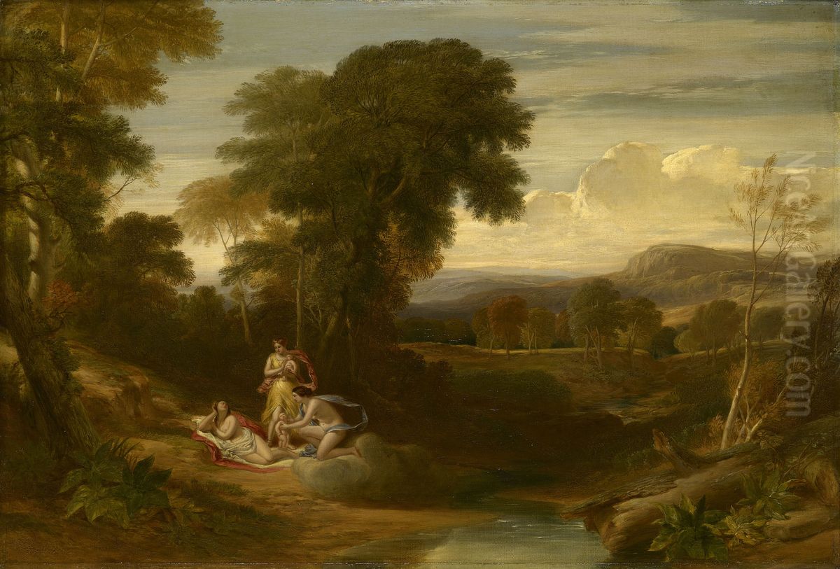 The Birth of Belphoebe and Amoret Oil Painting by William Leighton Leitch