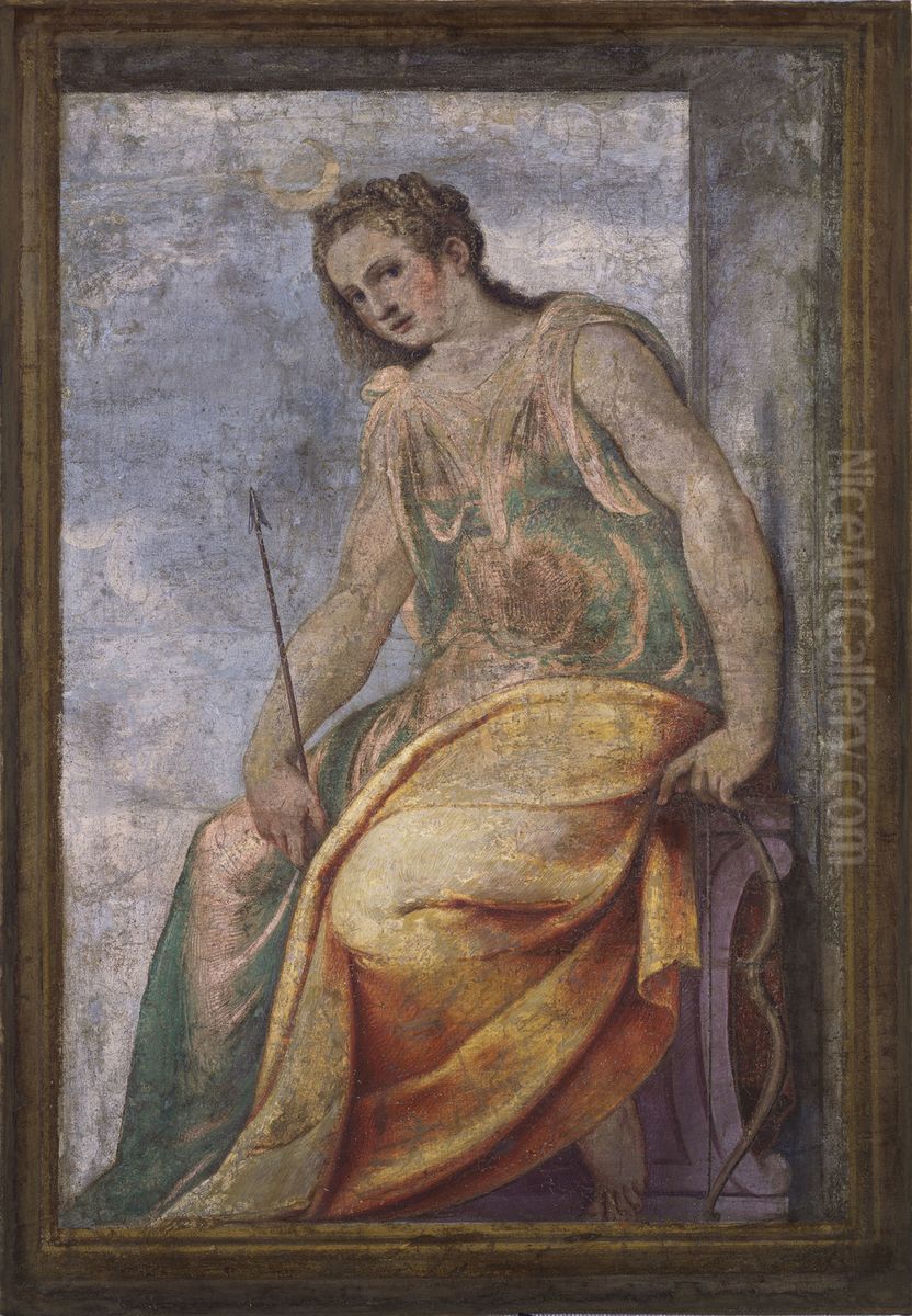 Diana Oil Painting by Lattanzio Gambara