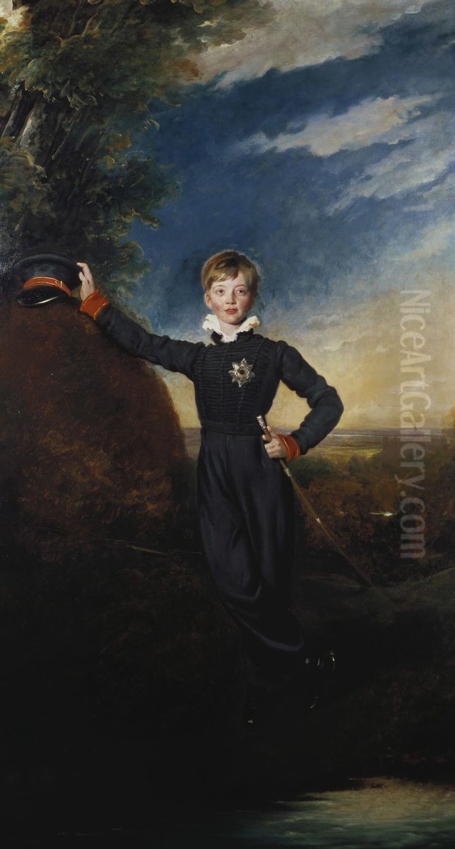 Prince George of Cumberland (1819-1878), later George V of Hanover, when a boy Oil Painting by Thomas Lawrence