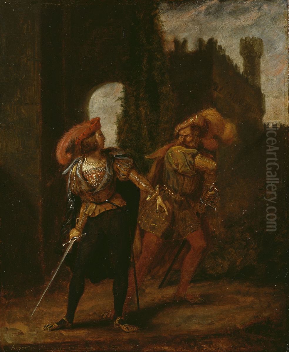 Romeo and Tybalt Oil Painting by Prince Albert of Saxe-Coburg and Gotha