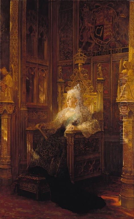 Queen Victoria (1819-1901) Oil Painting by Jean-Joseph Benjamin-Constant