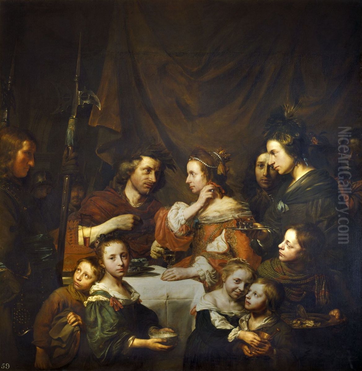 The Banquet of Cleopatra Oil Painting by Jan De Bray