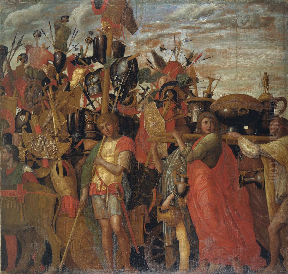 3. The Bearers of Trophies and Bullion Oil Painting by Andrea Mantegna 3. The Bearers of Trophies and Bullion Oil Painting by Andrea Mantegna