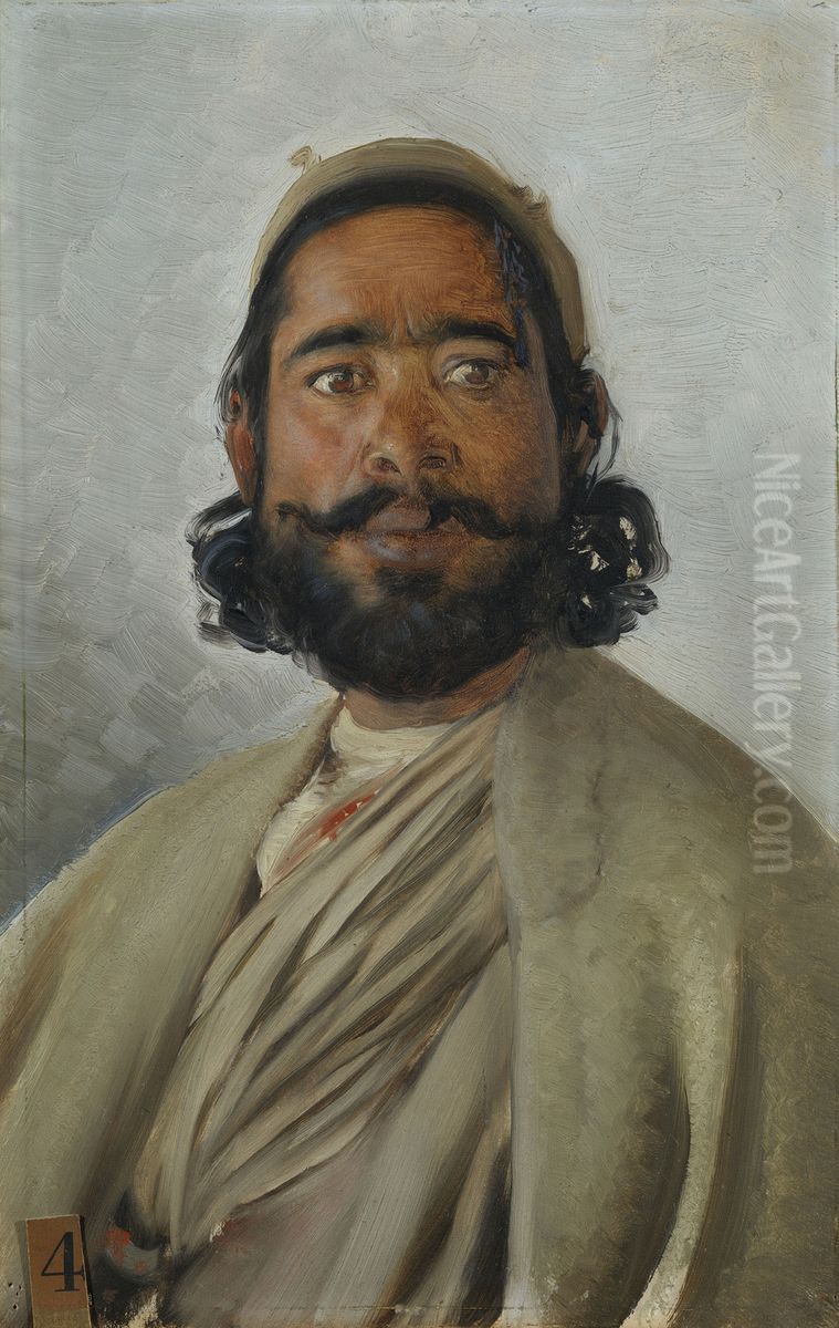 Hassan Khan Oil Painting by Rudolf Swoboda