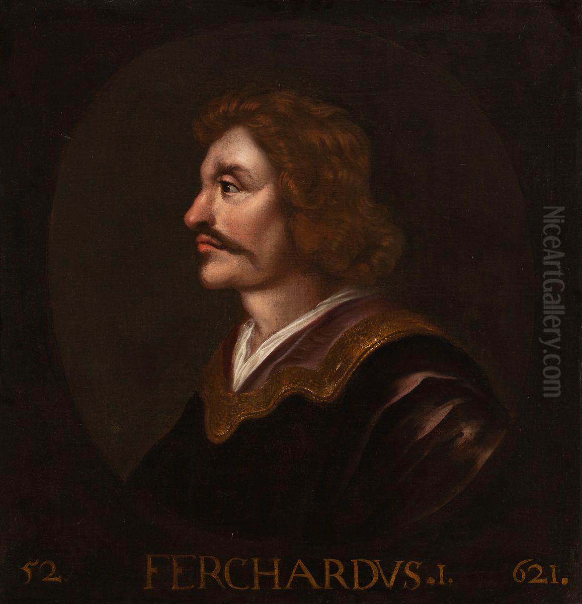 Ferchardus I, King of Scotland (626-38) Oil Painting by Jacob de Wet II