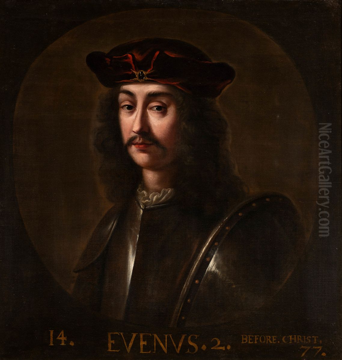 Evenus II, King of Scotland (77-60 B.C.) Oil Painting by Jacob de Wet II
