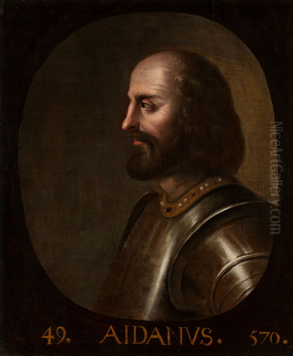 Aidanus, King of Scotland (575-610) Oil Painting by Jacob de Wet II Aidanus, King of Scotland (575-610) Oil Painting by Jacob de Wet II
