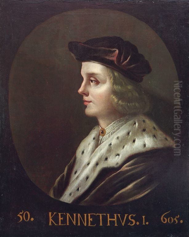 Kenneth I, King of Scotland (605-6) Oil Painting by Jacob de Wet II