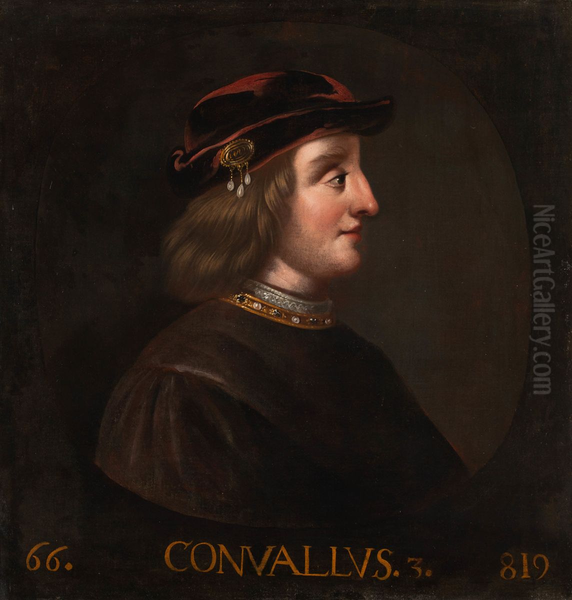 Convallus III, King of Scotland (828-33) Oil Painting by Jacob de Wet II