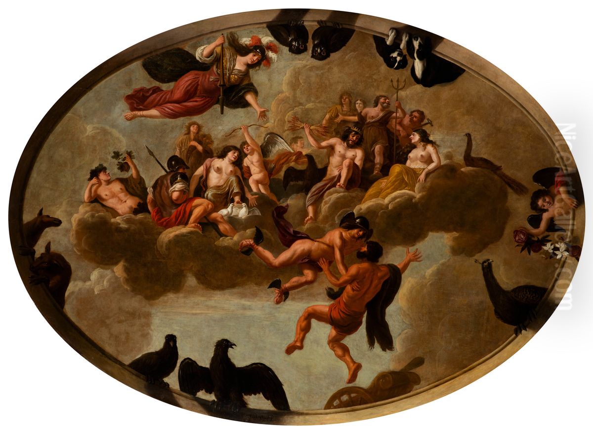 The Apotheosis of Hercules Oil Painting by Jacob de Wet II