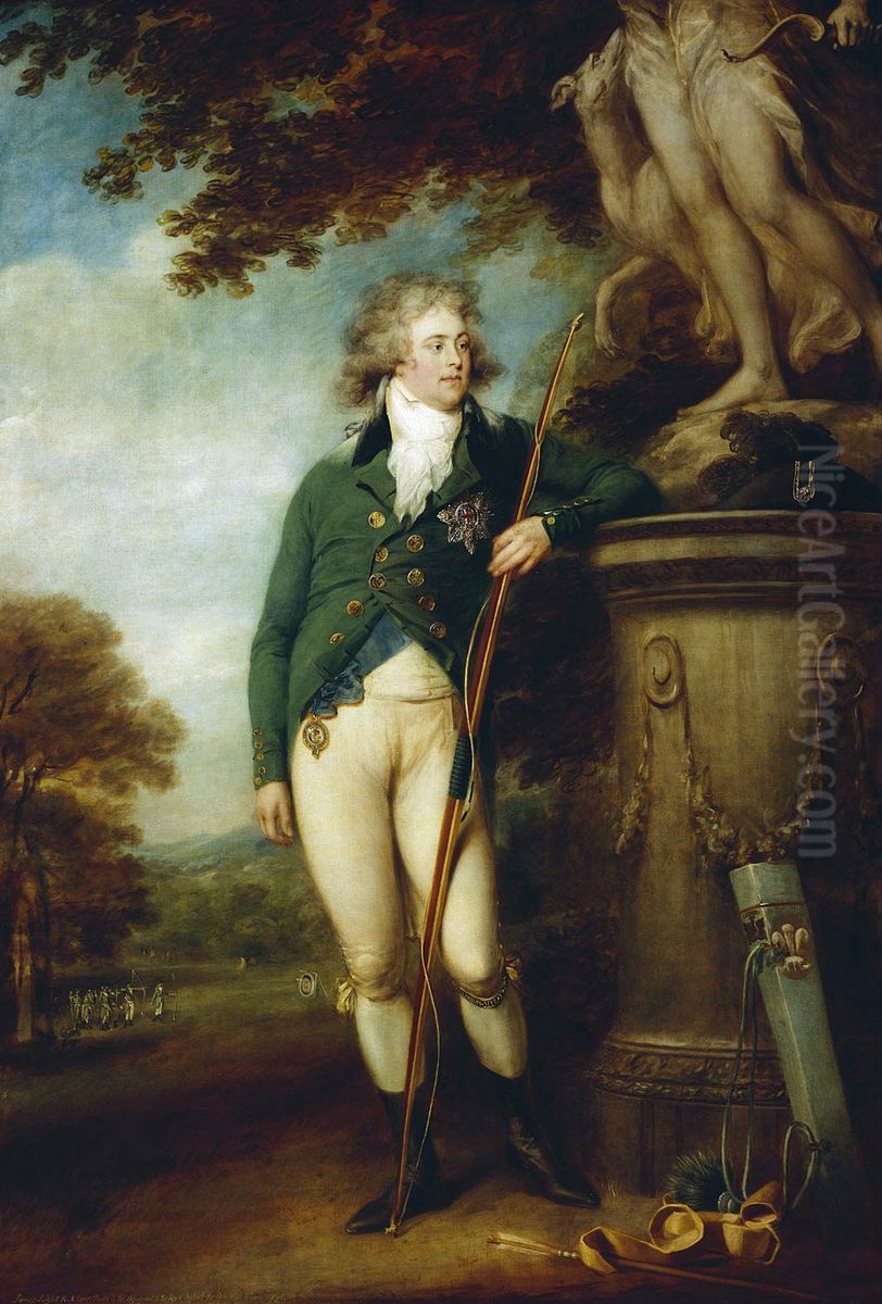 George IV (1762-1830), when Prince of Wales Oil Painting by John Russell