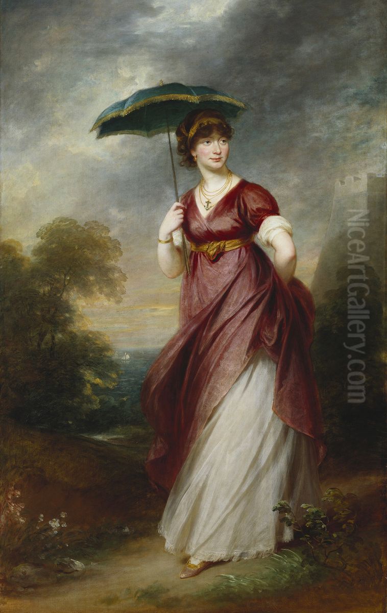 Princess Augusta (1768-1840) Oil Painting by William Beechey