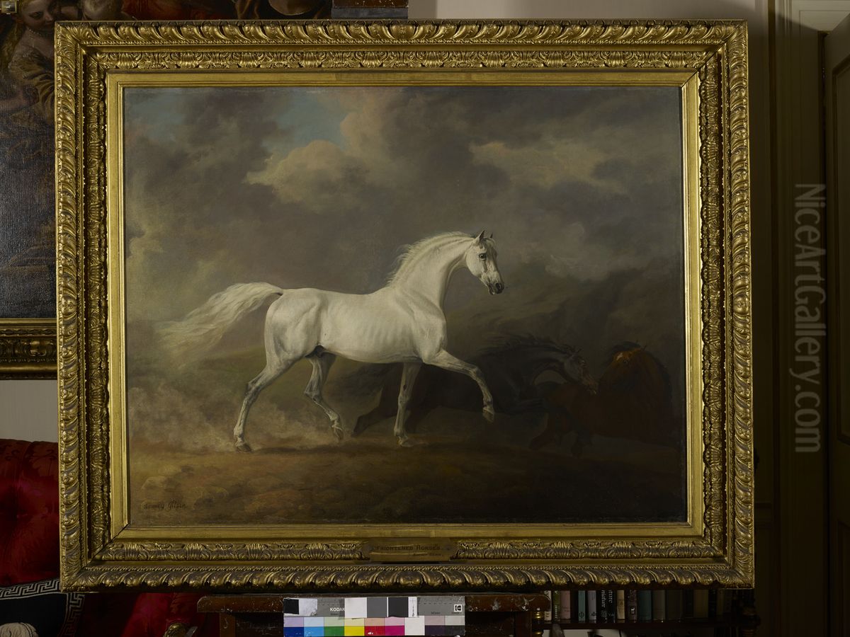 Frightened Horses Oil Painting by Sawrey Gilpin