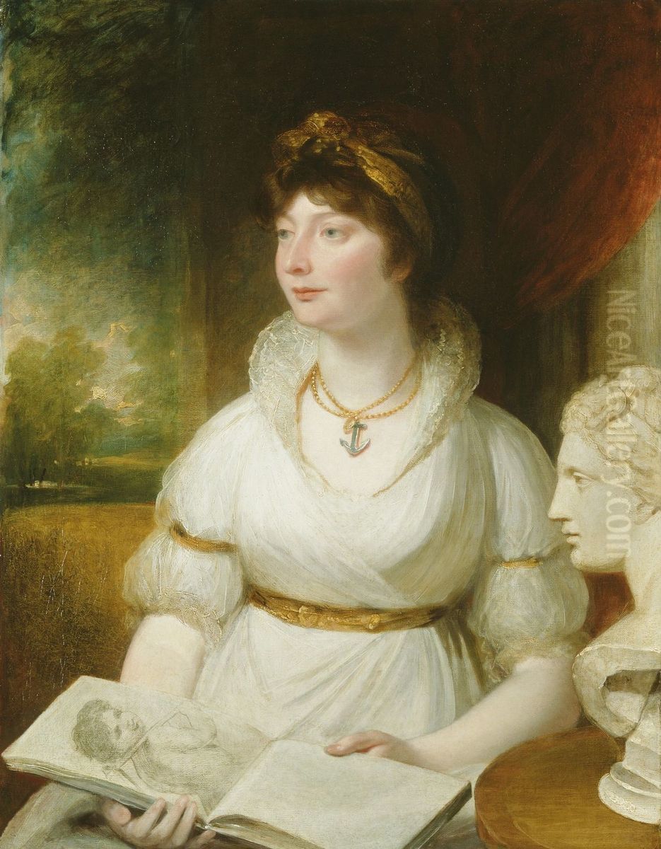 Princess Augusta (1768-1840) Oil Painting by William Beechey