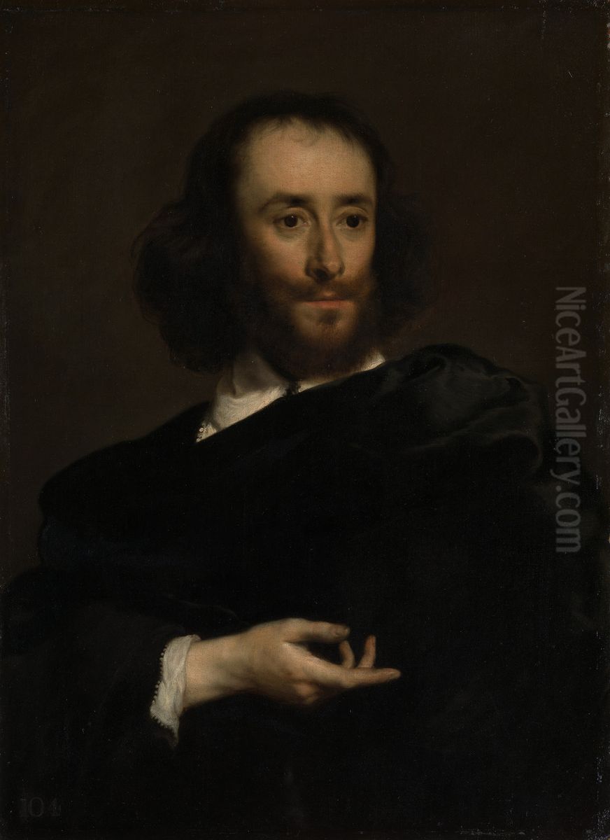 Peter Oliver (ca 1594-1648) Oil Painting by Adriaen Hanneman