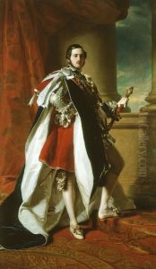 Portrait ofPrince Albertin Garter robes (1819-1861)