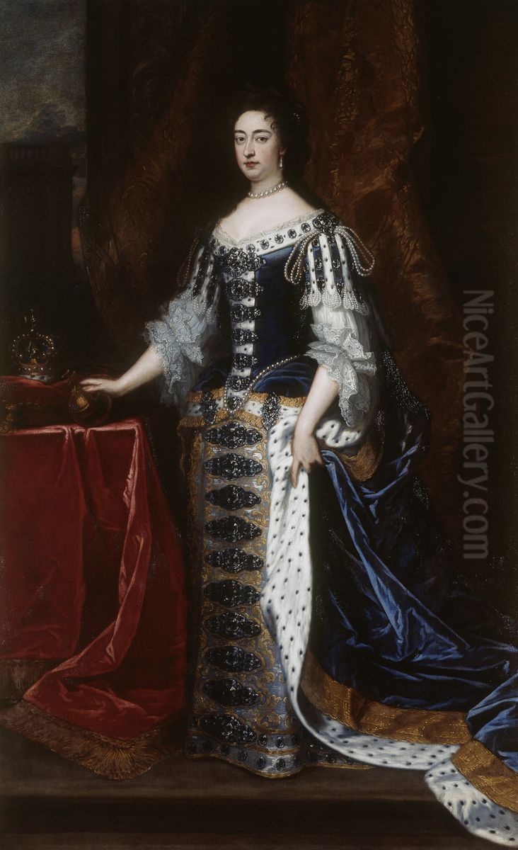 Mary II (1662-1694) Oil Painting by Godfrey Kneller
