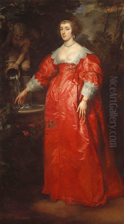 Portrait of an Unknown lady Oil Painting by Sir Anthony Van Dyck