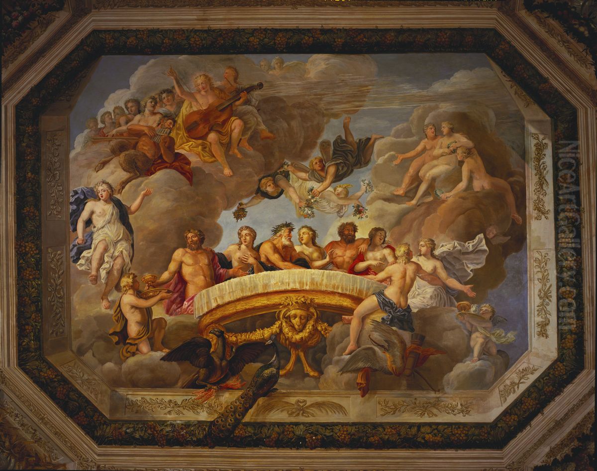 The Banquet of the Gods Oil Painting by Antonio Verrio