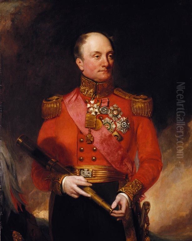 Rowland, 1st Viscount Hill (1772-1842) Oil Painting by Henry William Pickersgill