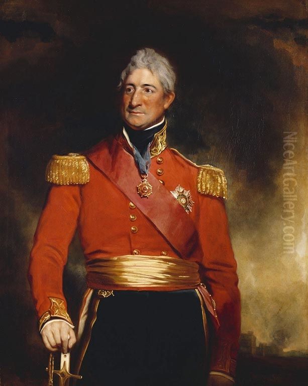Sir Thomas Picton (1758-1815) Oil Painting by Martin Archer Shee