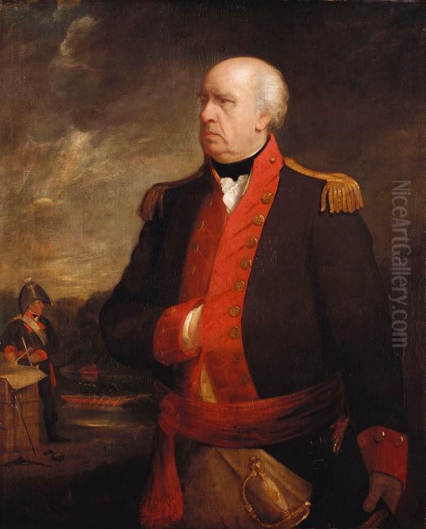 Sir William Congreve (1742-1814) Oil Painting by James Lonsdale