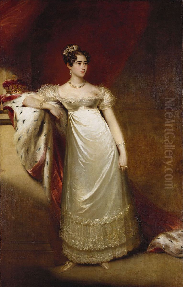 Augusta, Duchess of Cambridge (1797-1889) Oil Painting by William Beechey