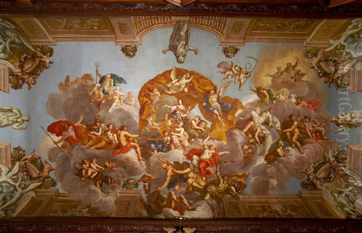 The Apotheosis of Catherine of Braganza Oil Painting by Antonio Verrio