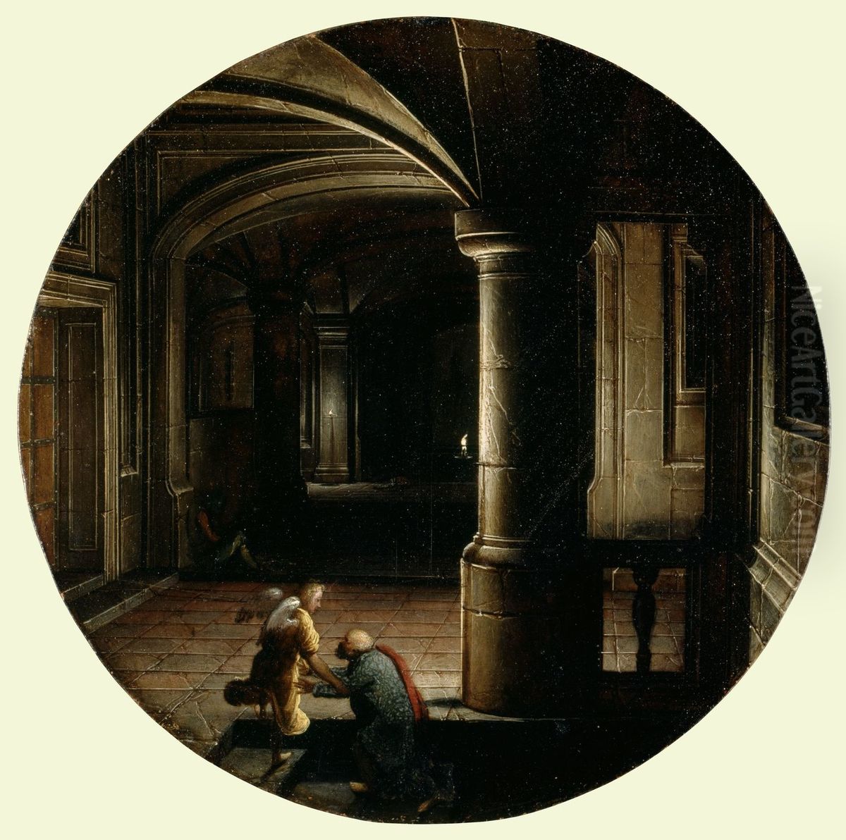 The Liberation of St Peter Oil Painting by Hendrik van Steenwijk II