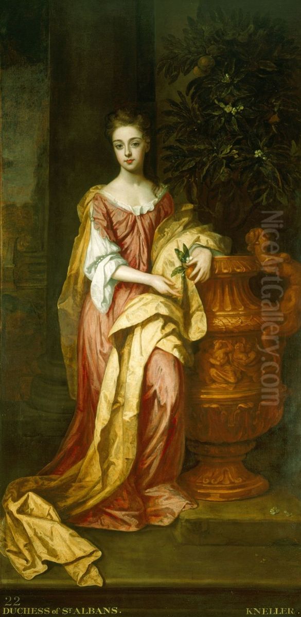 Diana De Vere, Duchess of St. Albans (d.1742) Oil Painting by Godfrey Kneller