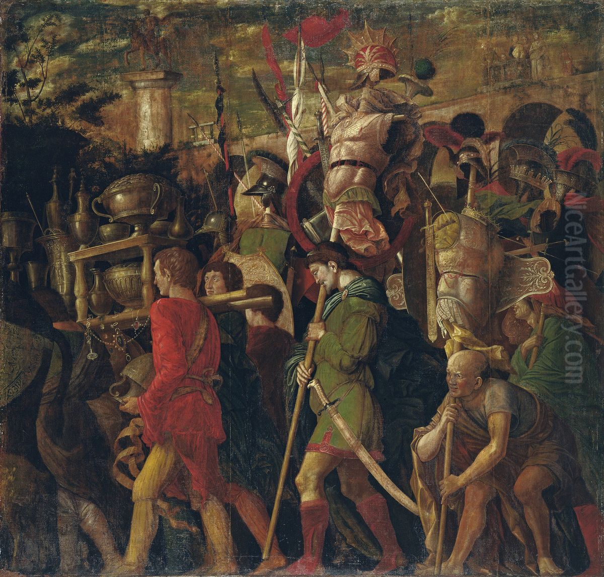 6. The Corselet-Bearers Oil Painting by Andrea Mantegna