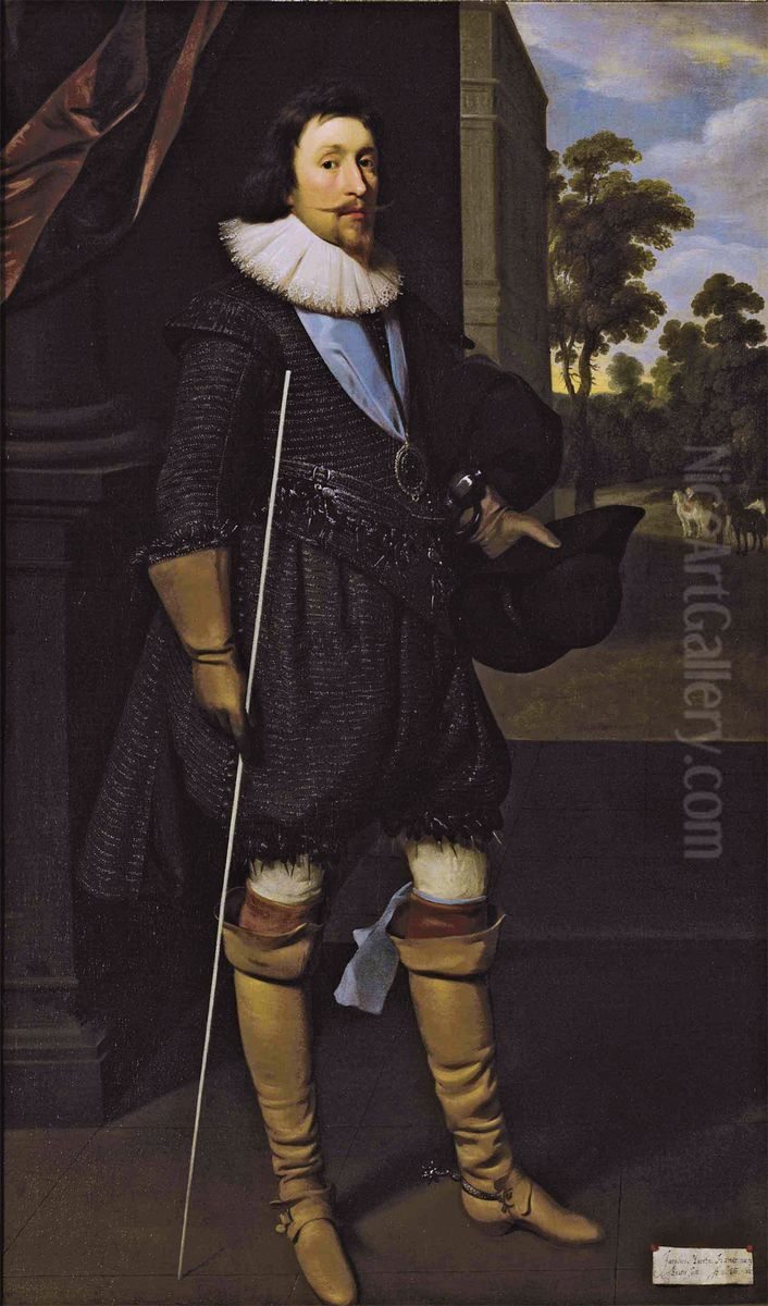 James Hamilton, 2nd Marquess of Hamilton (1589-1625) Oil Painting by Daniel Mijtens