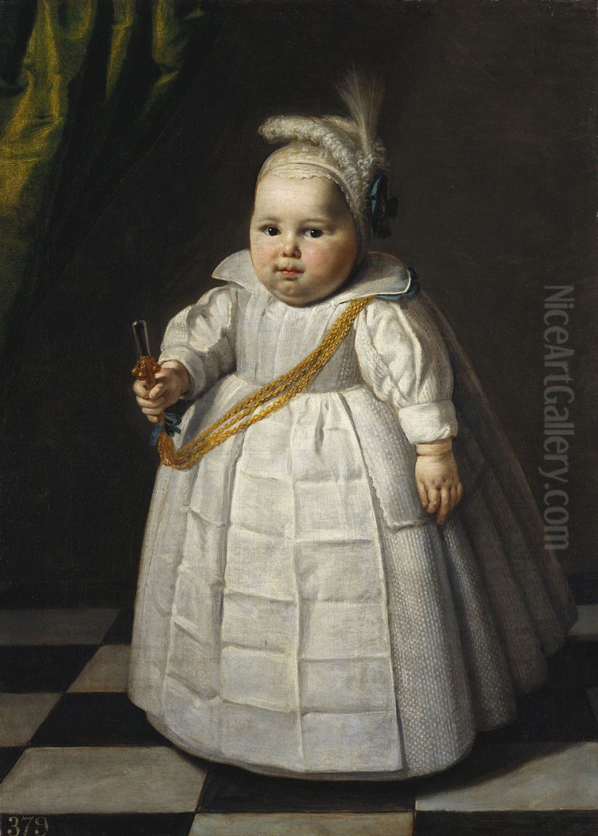 Portrait of a Young Boy Oil Painting by Paulus Moreelse