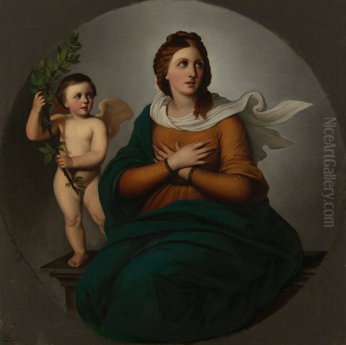 Faith Oil Painting by Emma Gaggiotti Richards