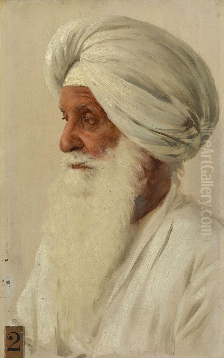 Sardar Bir Singh Oil Painting by Rudolf Swoboda
