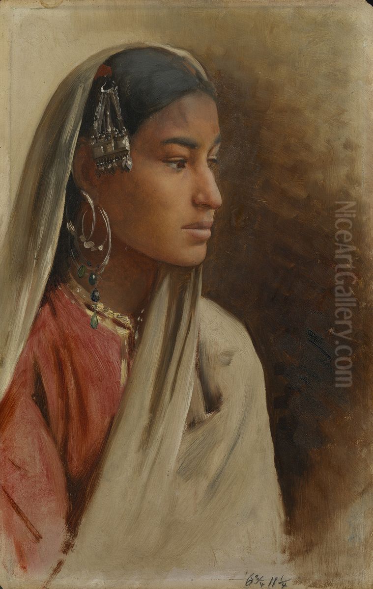 Munni Oil Painting by Rudolf Swoboda