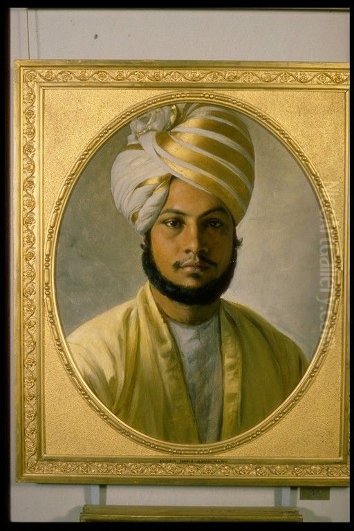 The Munshi Abdul Karim (1863-1909) Oil Painting by Rudolf Swoboda