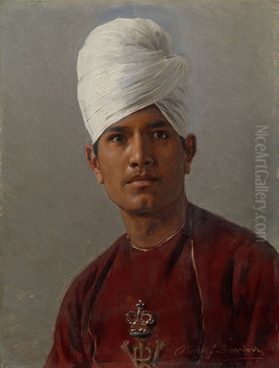 Muhammad Ismail Oil Painting by Rudolf Swoboda