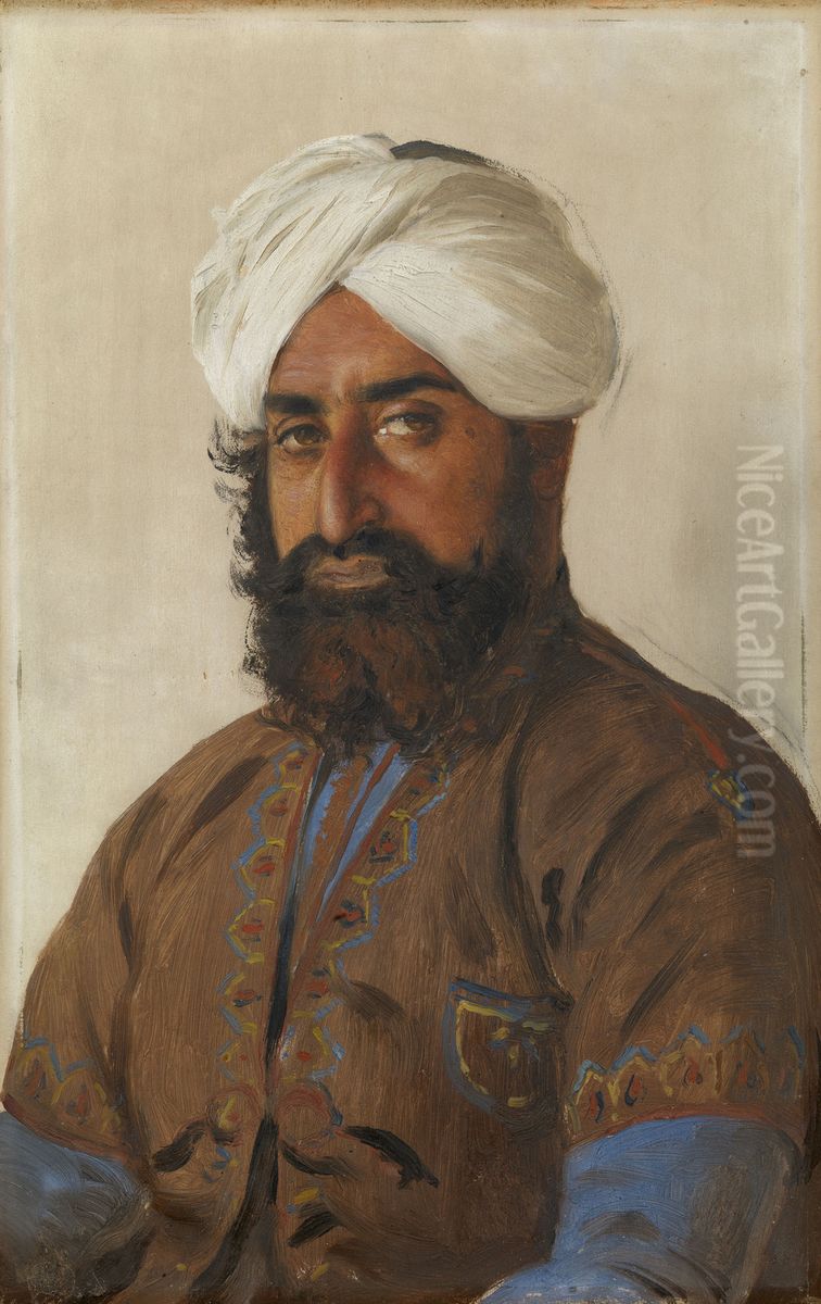 Bahar Shah Oil Painting by Rudolf Swoboda