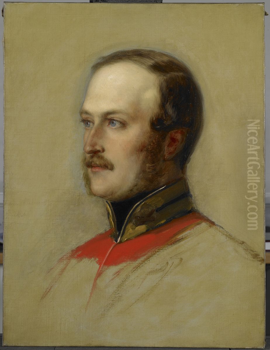 Prince Albert (1819-61) Oil Painting by Charles Louis Muller