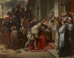 Cardinal Wolsey at the Gate of Leicester Abbey