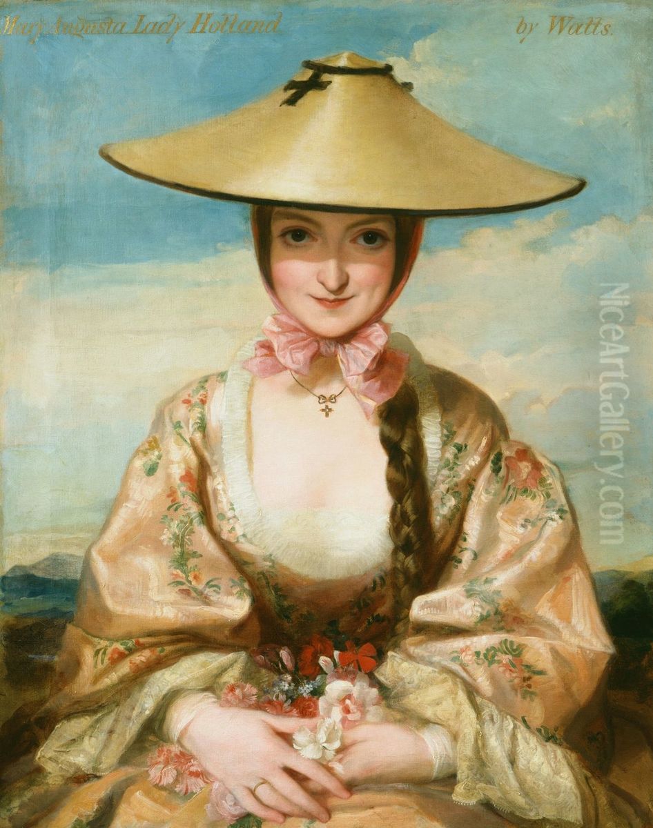 Mary Augusta, Lady Holland (1812-89) Oil Painting by George Frederic Watts