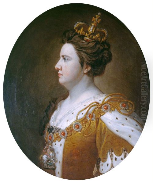 Queen Anne (1665-1714) Oil Painting by Godfrey Kneller