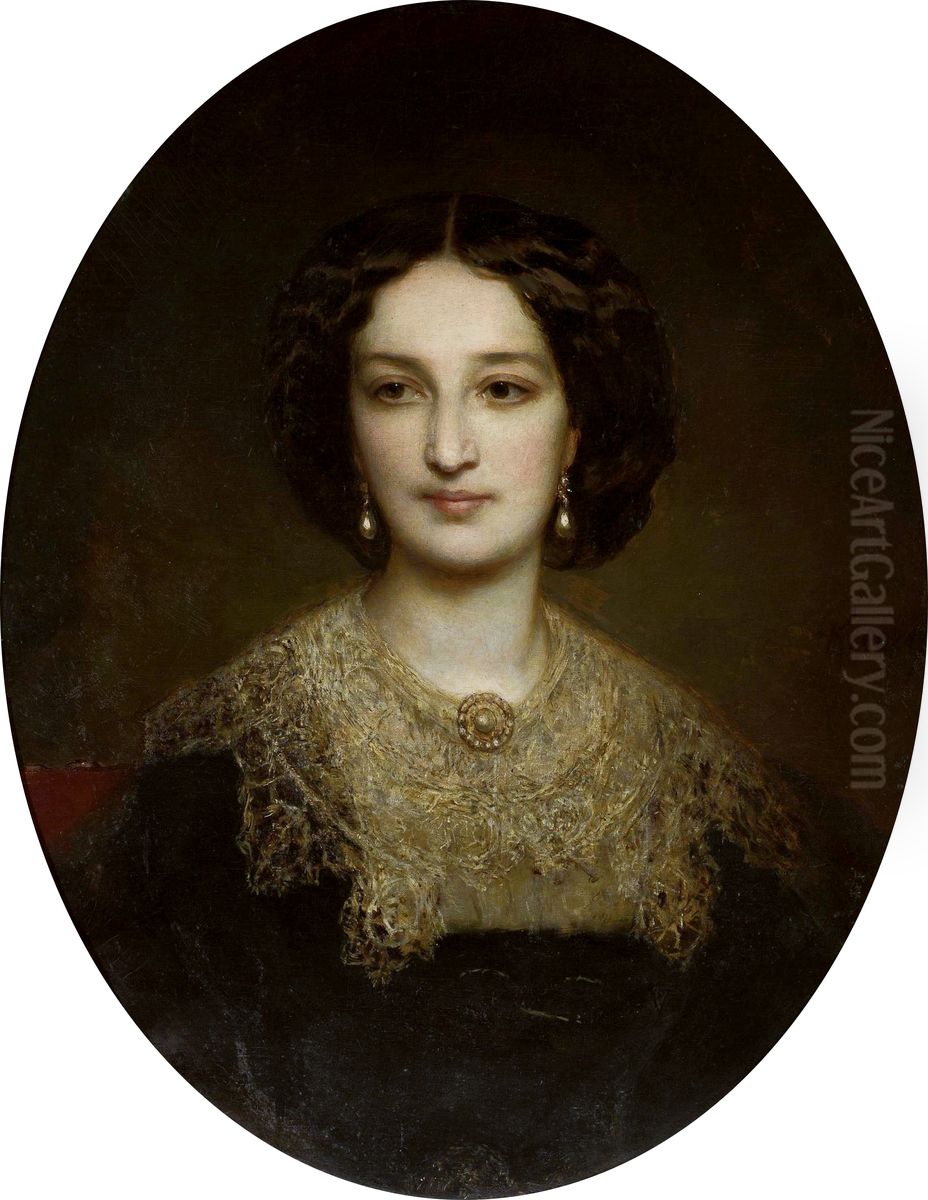 Portrait of Katarzyna Potocka nee Branicka Oil Painting by Gustave Ricard