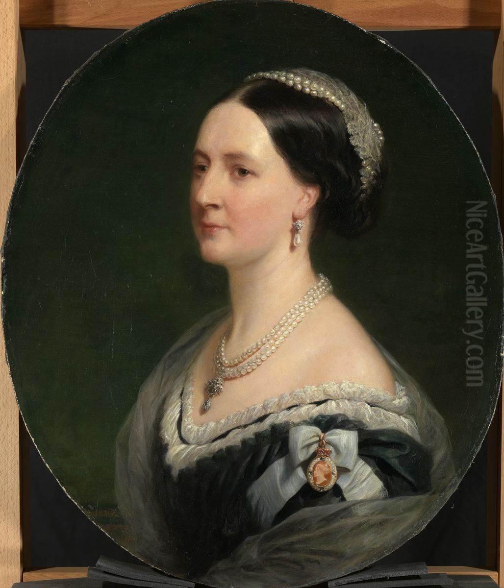 Susannah, Duchess of Roxburghe (1814-1895) Oil Painting by Henry Wyndham Phillips