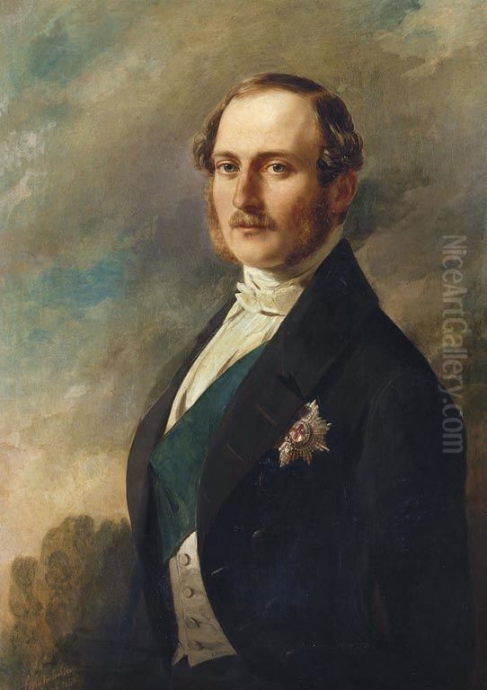 Prince Albert (1819-61) Oil Painting by Franz Xavier Winterhalter