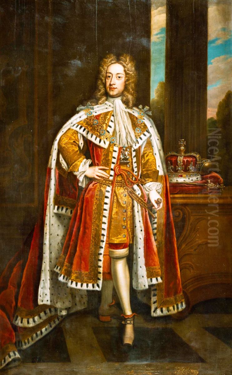 George II (1683-1760) when Prince of Wales Oil Painting by Godfrey Kneller